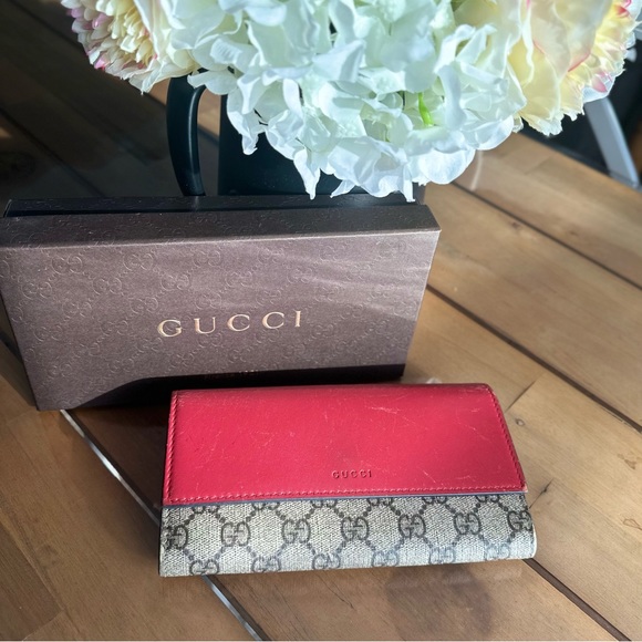 Gucci GG Supreme Bifold Long Wallet Tricolor - Picture 3 of 16
